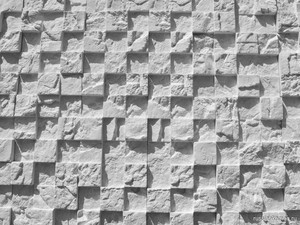 Гипсовая плитка 3D мозаика Белый